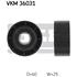 SKF Deflection Guide Pulley V Ribbed Belt   VKM36031