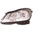 Left Headlamp (Silver Bezel, Halogen, Takes H7 / H7 Bulbs, Electric Adjustment, Supplied With Motor) for Mercedes C CLASS 2011 on