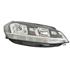 Right Headlamp (Halogen, Takes H7 / H9 Bulb, With LED Daytime Running Light) for Volkswagen GOLF VII 2017 to 2019