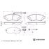 Blueprint Front Brake Pads (Full set for Front Axle)   ADBP420084
