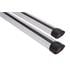 G3 Airflow silver aluminium aero Roof Bars for Opel Grandland X 2017 Onwards (With Solid Integrated Roof Rails)