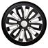 Avalon Black Silver Premium 15 Inch Wheel Trim Set of 4 
