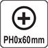 INSULATED SCREWDRIVER 1000V PH0x60MM