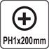 PHILLIPS SCREWDRIVER HI TEC PH1x200MM
