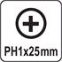 SCREWDRIVER BITS 10PCS  PH1x25MM S2