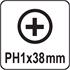 PHILLIPS SCREWDRIVER PH1x38MM