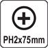SCREWDRIVER BITS 10PCS PH2x75MM S2