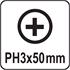 SCREWDRIVER BITS 1/4 50MM PH3 10PCS