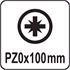 POZIDRIVE SCREWDRIVER PZ0x100MM