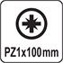 POZIDRIVE SCREWDRIVER PZ1x100MM