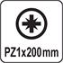 POZIDRIVE SCREWDRIVER PZ1x200MM