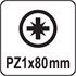 INSULATED SCREWDRIVER PZ1x80MM