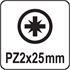 SCREWDRIVER BITS 10PCS  PZ2x25MM S2