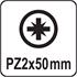 SCREWDRIVER BITS 1/4 50MM PZ2 10PCS