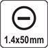 SLOTTED PRECISION SCREWDRIVER 1.4x50MM