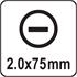 SLOTTED PRECISION SCREWDRIVER 2.0x75MM