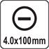 SLOTTED SCREWDRIVER 4x100MM