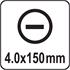 SLOTTED SCREWDRIVER 4x150MM