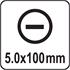 SLOTTED SCREWDRIVER 5x100MM