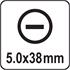 SLOTTED SCREWDRIVER 5x38MM