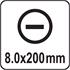 GO THROUGH SLOTTED SCREWDRIVER 8x200MM