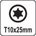 SCREWDRIVER BITS 1/4 25MM TORX T10 10PCS