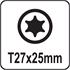 SCREWDRIVER BITS 1/4 25MM TORX T27 10PCS
