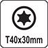 SCREWDRIVER BIT TORX T40x30MM S2