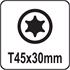 SCREWDRIVER BIT TORX T45x30MM S2