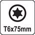 TORX SCREWDRIVER T6x75MM