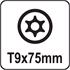 TORX SECURITY SCREWDRIVER T9x75MM