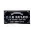 Bar Rules   Peel & Stick Sign