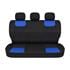 CHAMPION Style Seat Covers with Fixed Headrests (Black/Blue) For Citroen C ZERO 2010 Onwards