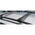 Aguri Prestige II black aluminium aero Roof Bars for Peugeot 407 SW 2004 2010 With Raised Roof Rails