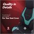 Boost Premium Cotton Leather Car Seat Covers   Black and Turquoise For Nissan ALMERA Mk II Saloon 2000 2006