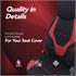 Boost Premium Cotton Leather Car Seat Covers   Black and Red For Nissan ALMERA Mk II Saloon 2000 2006