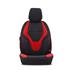 Boost Premium Cotton Leather Car Seat Covers   Black and Red For Nissan ALMERA Mk II Saloon 2000 2006