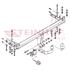 Steinhof Towbar (fixed with 2 bolts) for Chevrolet LACETTI, 2005 2009