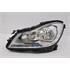Left Headlamp (Silver Bezel, Halogen, Takes H7 / H7 Bulbs, Electric Adjustment, Supplied With Motor, Original Equipment) for Mercedes C CLASS 2011 2014