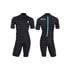 MDNS Pioneer Shorty 2|2mm Short Sleeve Men's Wetsuit   Black and Teal   Size ML