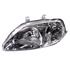 Left Headlamp ( With or Without Load Level Adjustment, Takes Valeo Type Motor Only, 3 Dr. & 4 Dr.) for Honda CIVIC VI Coupe 1999 2001