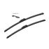 Bremen Vision Flat Wiper Blade Front Set (550 / 550mm   Claw Wiper Arm Connection) for Audi A6 2004 to 2011