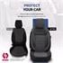 Premium Fabric Car Seat Covers COMFORTLINE   Black For Volvo V50 2004 2012