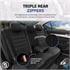 Premium Fabric Car Seat Covers COMFORTLINE   Black For Mercedes CITAN Combi 2012 Onwards