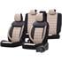 Premium Fabric Car Seat Covers COMFORTLINE   Beige Black For Mitsubishi PAJERO SPORT 1998 2008