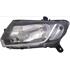 Left Headlamp (Halogen, Takes H4 Bulb, Manual Cable Adjustment, Supplied Without Cable) for Dacia SANDERO 2013 2016