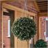 Artificial Topiary Hanging Ball White Floral Effect   30cm