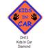 Castle Promotions Suction Cup Diamond Sign   Orange   Kids In Car