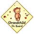 Castle Promotions Suction Cup Diamond Sign   Grandchild On Board