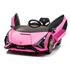 Lamborghini Sian Electric Ride On Car with Parents Remote   12v Pink